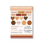 Stickervel Zitate | Herbst 2023