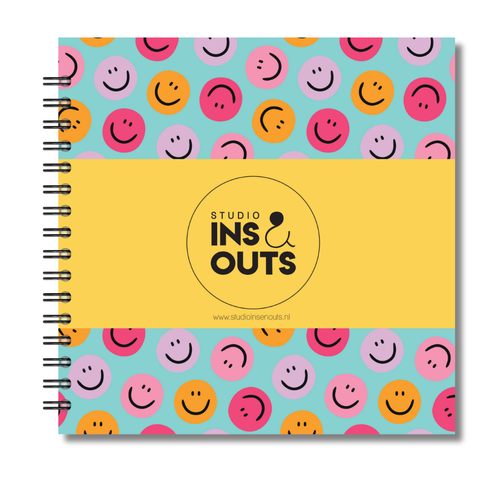 Jaarboek 2026 | Invulboek 2026 | Fotoboek Jaarboek | Smileys Verschillende Kleuren