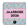 Jaarboek 2026 | Invulboek 2026 | Fotoboek Jaarboek | Takjes Groen Roze