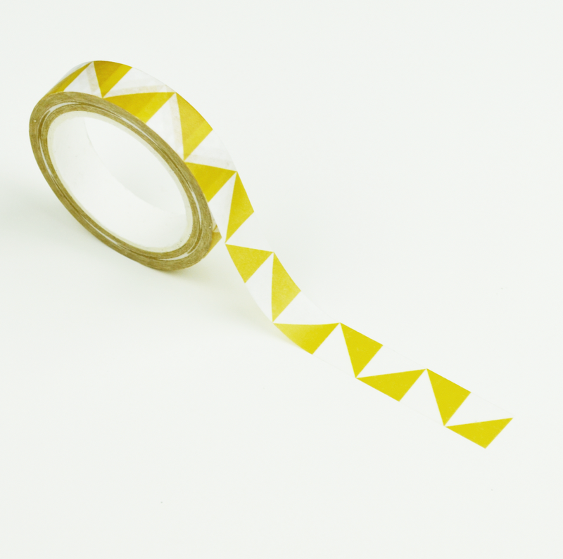 Washi Tape | Gelbe Dreiecke