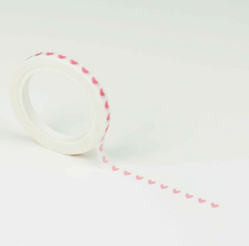 Washi Tape | Mini rosa Herzen